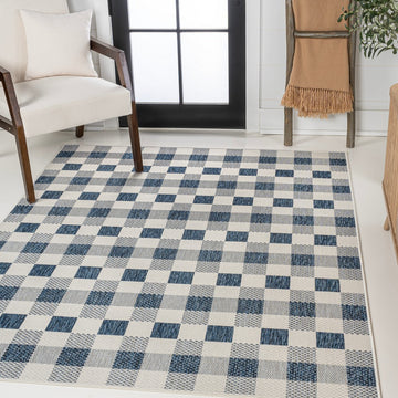 Darcy Traditional Geometric Bold Gingham Area Rug